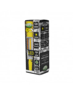 LED G9 3.5W 3000K 230 VOLT DIM BOITE – 350lm – 300° MIIDEX LIGHTING 79224 2