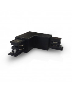 RAIL 3A CONNECT TRIPHASE COUDE L NOIR 230V MIIDEX LIGHTING 8243