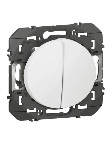 Transformeur pour réaliser 5 fonctions va-et-vient et poussoir Dooxie finition blanc LEGRAND 600031