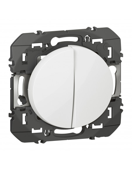 Transformeur pour réaliser 5 fonctions va-et-vient et poussoir Dooxie finition blanc LEGRAND 600031