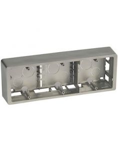 Cadre saillie Céliane 3 postes horizontal ou vertical titane LEGRAND 080246