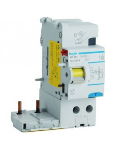 Bloc différentiel 2 Pôles 63A 30mA type AC HAGER BD264