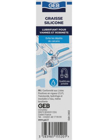 Graisse silicone étui-tube de 20g GEB 515520