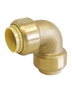 Coude laiton égal à clipser 16MM PUSHFIT 101523703