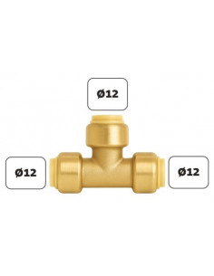 Té laiton égal à clipser 14MM PUSHFIT 101523802 2