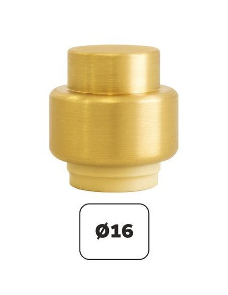 Bouchon laiton à clipser 16MM F PUSHFIT 101523903