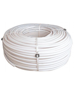Tube P.E.R nu blanc avec liseret bleu PEX B diam 16 240M 1105-16-240S