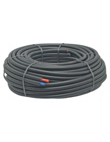 Tube P.E.R pré-gainé duo PEX B diam 12 100M 120-12-100S