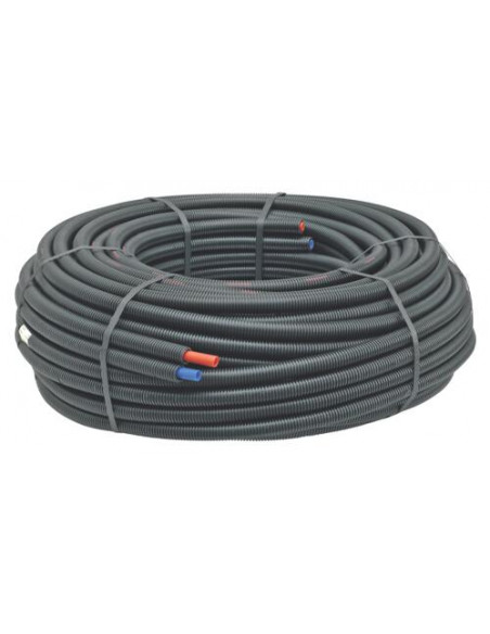 Tube P.E.R pré-gainé duo PEX B diam 12 100M 120-12-100S