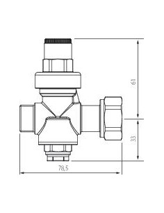 Réducteur de pression à piston - Spécial chauffe-eau MF3 4" 15191-20-20 2