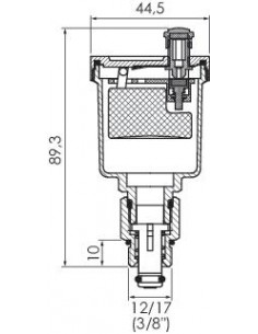 Purgeur d'air automatique raccordement latéral laiton 15244 2