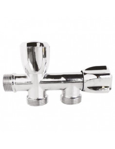 Robinet double dans l'axe 1534 2
