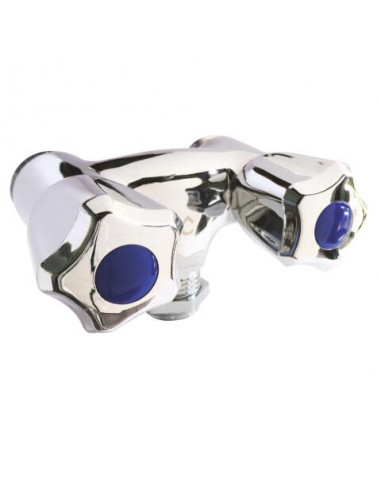 Robinet double en parallèle 1 2 sortie 3 4 SOMATHERM 1543-15