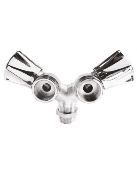 Robinet double en Y 1643-15