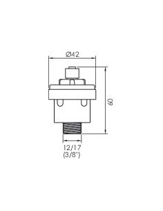 Purgeur d'air automatique compact échappement à valve 243-12 2