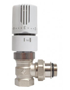 Robinet thermostatique Équerre à élément sensible liquide classe 1 15 21 2450-15 2