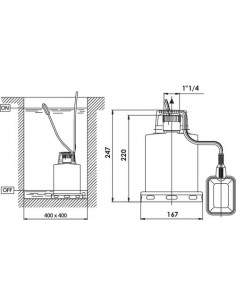 POMPES A EAUX CLAIRES ET USEES 600w SXG 2521-20 2
