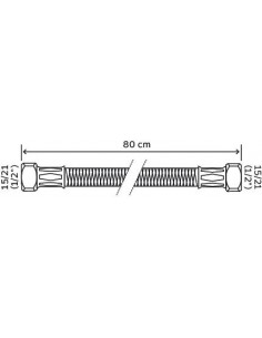 Flexible de raccordement sanitaire double femelle 800 FF1 2" 2985-33 2