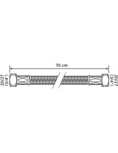 Flexible de raccordement sanitaire double femelle 700 FF3 4" 2985-55 2