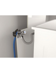 Module de fixation de robinetterie Machines à laver FIXOPLAC pour P.E.R - plaque standard ou hydrofuge diam 16 F1 2" 303510210 2