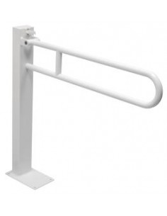 Barre d'appui relevable avec poteau blanche 700mm EPOXY Blanche ONDEE 3346