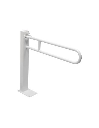 Barre d'appui relevable avec poteau blanche 700mm EPOXY Blanche ONDEE 3346
