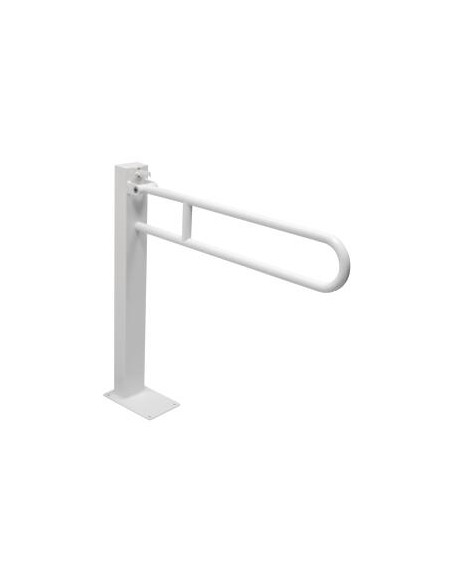 Barre d'appui relevable avec poteau blanche 700mm EPOXY Blanche ONDEE 3346