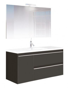 Meuble Complet Boston 100cm Noir mat 401512031