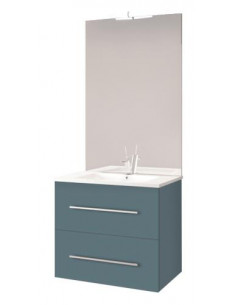 Meuble complet susp 70 cm NY Bleu Paon 401512049