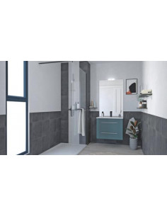 Meuble complet susp 70 cm NY Bleu Paon 401512049 2