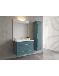Meuble complet susp 80 cm NY Bleu Paon 401512051 2