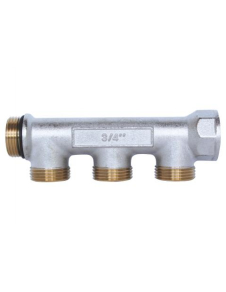 Collecteur de distribution laiton EASYLOCK Nu 3 Sorties 3 4" 4020-03-20