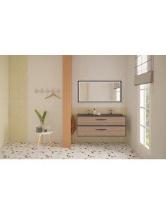 Meuble DUBAI 120 noir-acacia mir SEVILLE 402112060 2