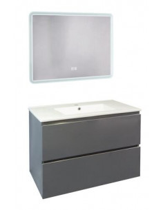 MBLE OSLO 80 SUS 2T GRIS MIROIR ATHENES 402117525