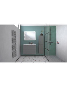 MBLE OSLO 80 SUS 2T GRIS MIROIR ATHENES 402117525 2