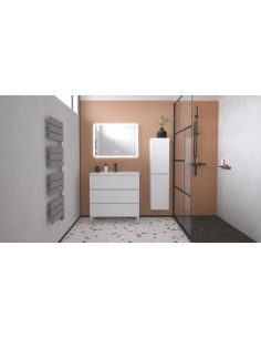 MBLE OSLO 80 3T BLANC MAT MIROIR ATHENES 402117527 2