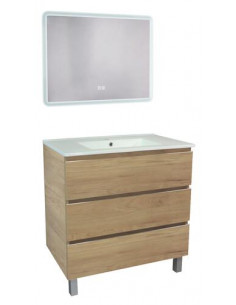 MEUBLE OSLO 80 3T BOIS MIROIR ATHENES 402117529