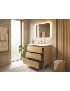 MEUBLE OSLO 80 3T BOIS MIROIR ATHENES 402117529 2