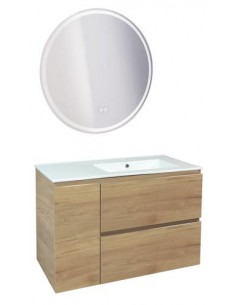 MEUBLE OSLO 90 SUS 2T1P BOIS MIR LOUXOR 402117532