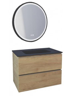 MEUBLE OSLO 80 PN 2T BOIS MIR ALEXANDRIE 402117545