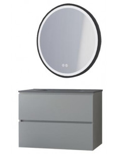 MBLE OSLO 80 PN 2T GRIS MIROIRALEXANDRIE 402117547