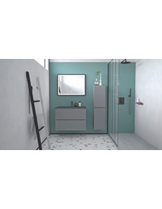 MEUBLE OSLO 80 PN 2T GRIS MIROIR SEVILLE 402117548 2