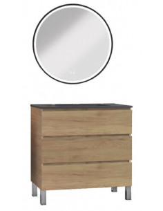 MEUBLE OSLO 80 PN 3T BOIS MIR ALEXANDRIE 402117551