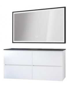 MBLE OSLO 120 PN 4T BLANC MAT MIRSEVILLE 402117553