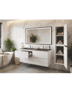MBLE OSLO 120 PN 4T BLANC MAT MIRSEVILLE 402117553 2