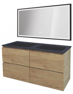 MBLE OSLO 120 PN 4T BOIS MIROIR SEVILLE 402117554