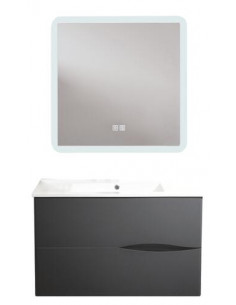 MEUBLE VELOURS 70 SUSP NOIR MIR ATHENES 402118503