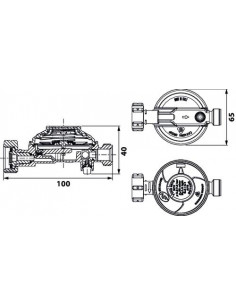 DETENDEUR POUR BUTANE CIAL A SECURITE NF 45420 2