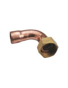Raccord coudé avec collet battu 2AGCU FF1 2" 16MM 4694-16-15