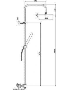 COLONNE DE DOUCHE THERMOSTATIQUE CARRE 4749 2
